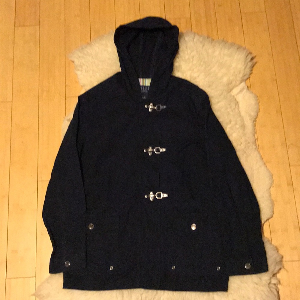 Liz Claiborne dark blue crazy horse jacket